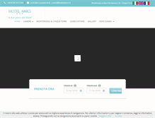 Tablet Screenshot of hotelamici.it